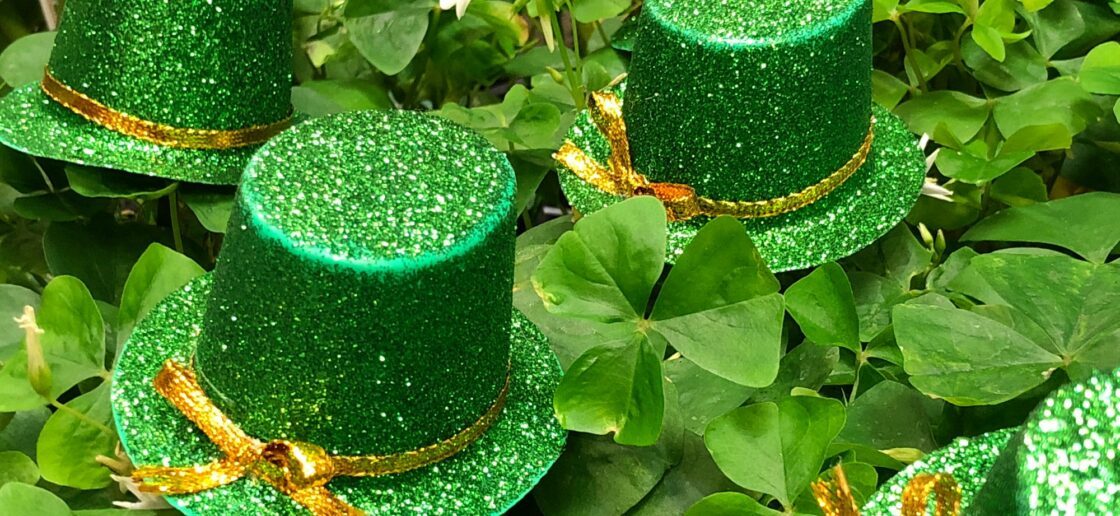 Panier gourmand vert de la Saint Patrick